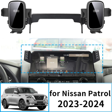 Wireless Charging Phone Mount for Nissan Patrol 2023-2024 Car Phone Holder OEM