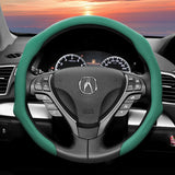 Perforated Leather Steering Wheel Cover for Acura Models Car Interior Accessory Hocasen Green