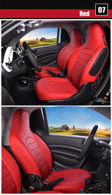 Leather Car Seat Covers for Smart Fortwo 453 Models