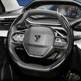 Carbon Fiber Wheel Cover for Peugeot 208 2008 3008 5008 Car Interior Accessory Hocasen