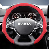 Premium Suede Snap-On Steering Wheel Cover for Dacia