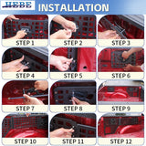 Tailgate Mesh Storage Shelf for Ford F150 2015 Car Interior Accessory HEBE