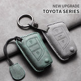 Sheep Suede Car Key Case Cover Shell for Various Toyota Models Car Key Cover NONE (OEM)
