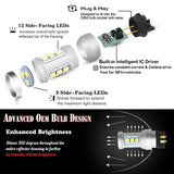 Amber Error Free LED Turn Signal Bulbs For Audi VW Car Interior Accessory iJDM