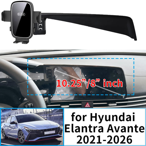 Wireless Charging Clip-On Phone Mount for Hyundai Elantra 2021 Car Phone Holder OEM
