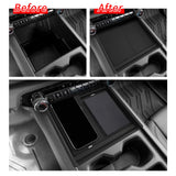 Chevy Silverado EV 2024-2026 Center Console Storage Box Tray Double-layer Organizer Accessories Tidying ABS 2PCS Car Interior
