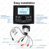 Waterproof Marine Radio MP3 Bluetooth Stereo for Boat