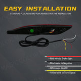 LED Rear Bumper Reflector for Hyundai Sonata 2010-2014 Car Interior Accessory MAGIC COLORM