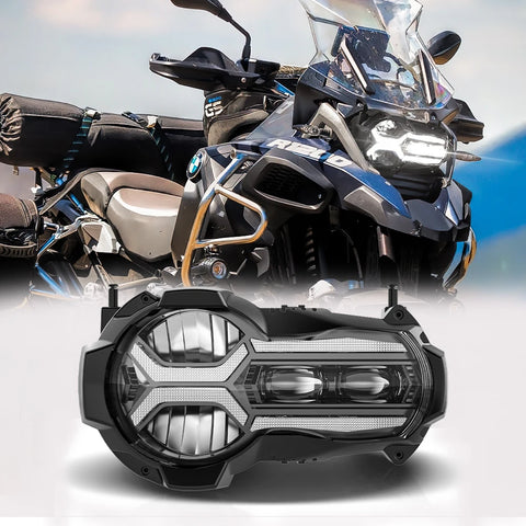 Emark Led Headlight for BMW R1200GS 2013-2018 R 1200GS K50 ADV Adventurer BMW GS 1200 Motorcycle Super 12V LED Headlamp Assem