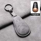 Car Remote Key Case Cover For Voyah Free Dream Phev i-Land 2024 Sheep Suede Key Case Shell Fob Protective Keychains Accessories