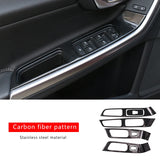 Carbon Fiber Elevator Trim for Volvo XC60 S60 V60 Kit Car Interior Accessory LINGLUYANG 7pcs Carbon fiber