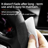 Non-Slip Segmented Suede Wheel Cover Car Interior Accessory Hocasen