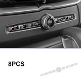 Control Button Sticker for Volvo Interior Trim Car Interior Accessory LINGLUYANG 8pcs