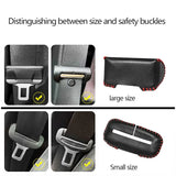 Leather Seat Belt Buckle Protectors Universal Fit Car Interior Accessory LINGLUYANG