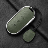Aluminum Alloy Goatskin Car Key Case Cover For HUAWEI Aito M5 M7 2022 Car Key Case Protect Fob
