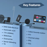 DAB+ Receiver Box with Antenna for Android Radios