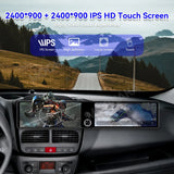 24.6-inch Dual Screen Android 14 Head Unit for Fiat Doblo 2010–2015