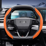 Sports Suede Steering Wheel Cover for Audi Models