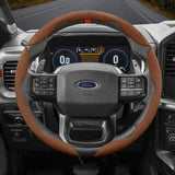 Segmented Suede Steering Cover for Ford Focus