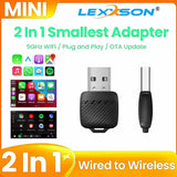 Mini 2-in-1 Wireless CarPlay and Android Auto Box Adapter CarPlay Adapter LEXXSON