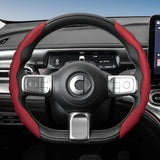 Wavy Sports Leather Steering Wheel Cover Smart Fortwo