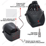 LED Marine Navigation Compass Boat RV Waterproof