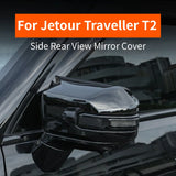 Side Rear View Mirror Cover Protective Shell for Jetour Traveller T2 Black Warrior 5 7 Seat Car Exterior Accessories Exterior