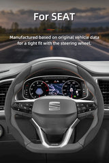 Anti-Slip Suede Steering Cover for Seat Models Car Interior Accessory Hocasen