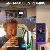 200W Waterproof Marine Stereo Radio for UTV RV ATV Car Interior Accessory AKAMATE