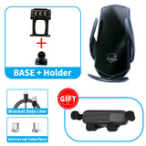 Smart Wireless Charging Navigation Mount for Leapmotor T03 Car Phone Holder OEM Charging G Black