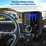 Waterproof Square MP5 Marine Stereo Radio for RV and Boat Car Interior Accessory AKAMATE
