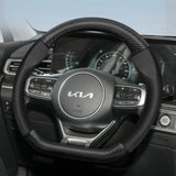 Leather Carbon Fiber Cover for Kia Rio Sportage Car Interior Accessory Hocasen
