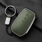 Leather 3 Button Car Key Case Cover for Toyota Sequoia