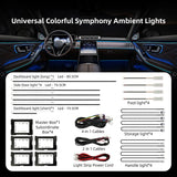 18-in-1 RGB LED Interior Ambient Lighting Kit for Universal Fit