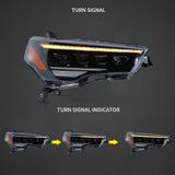 LED Projector Headlights Black for Toyota 4Runner 2014-2024 LED Headlight Vland