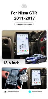 13.6" Android 14 Head Unit with DSP for Nissan GTR 2011–2017 Android Head Unit Aotsr