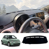 Sunshade Dashboard Protective Cover for Fiat 500 2008–2023 Dashboard Mat CATUSIKI