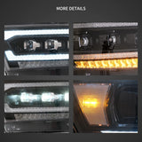LED Matrix Headlights for Dodge Ram 1500 2019-2024 LED Ambient Light Vland