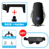 Wireless Charging Phone Mount for Audi Q2 7-inch Screen Car Phone Holder OEM Charging D Silver