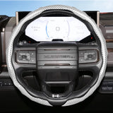 Fiber-Textured Steering Wheel Cover for GMC Truck