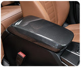 BMW 3 4 5 6 7 Series X1 X3 X4 X5 X6 X7 Central Armrest Box Cover ABS Carbon Fiber