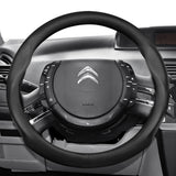 Ultra-Thin Leather Steering Wheel Cover for Citroen