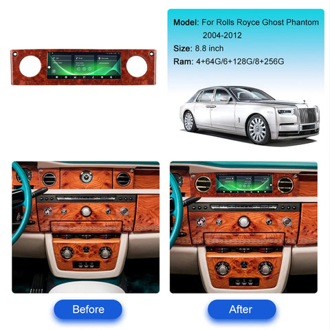 9 Inch Android 13 GPS Navigation for Rolls Royce Phantom 2004-2012 Android Head Unit Aotsr