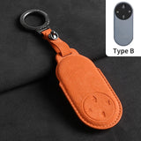 Suede Car Key Case Cover for Aito M9 2024 Car Key Protective Shell Accessories