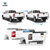 Silverado Sierra LED III Tail Lights Red Turn 07-13 LED Ambient Light Vland