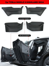 For Tesla New Model 3+ Highland 2024 Rear Full Storage Box Door Handle Armrest Tray Organizer