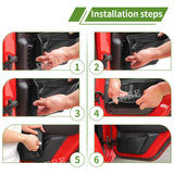 Front Door Storage Bag for Jeep Wrangler JK 4-Door Car Interior Accessory HEBE