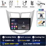 2K QLED Android Multimedia Player for Hyundai Solaris 2010-2016