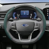 Breathable Leather Steering Wheel Cover for Ford