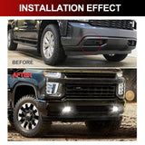 LED Fog Light Assembly with DRL for Silverado 2019-2020 LED Ambient Light MAGIC COLORM